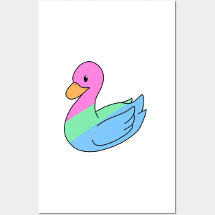 Pastel Polysexual Duck Posters and Art